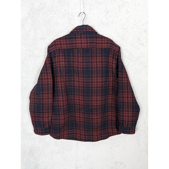 The Stronghold Los Angeles Shacket Jacket Men Sz Large Plaid Heavyweight Pockets - Picture 5 of 7